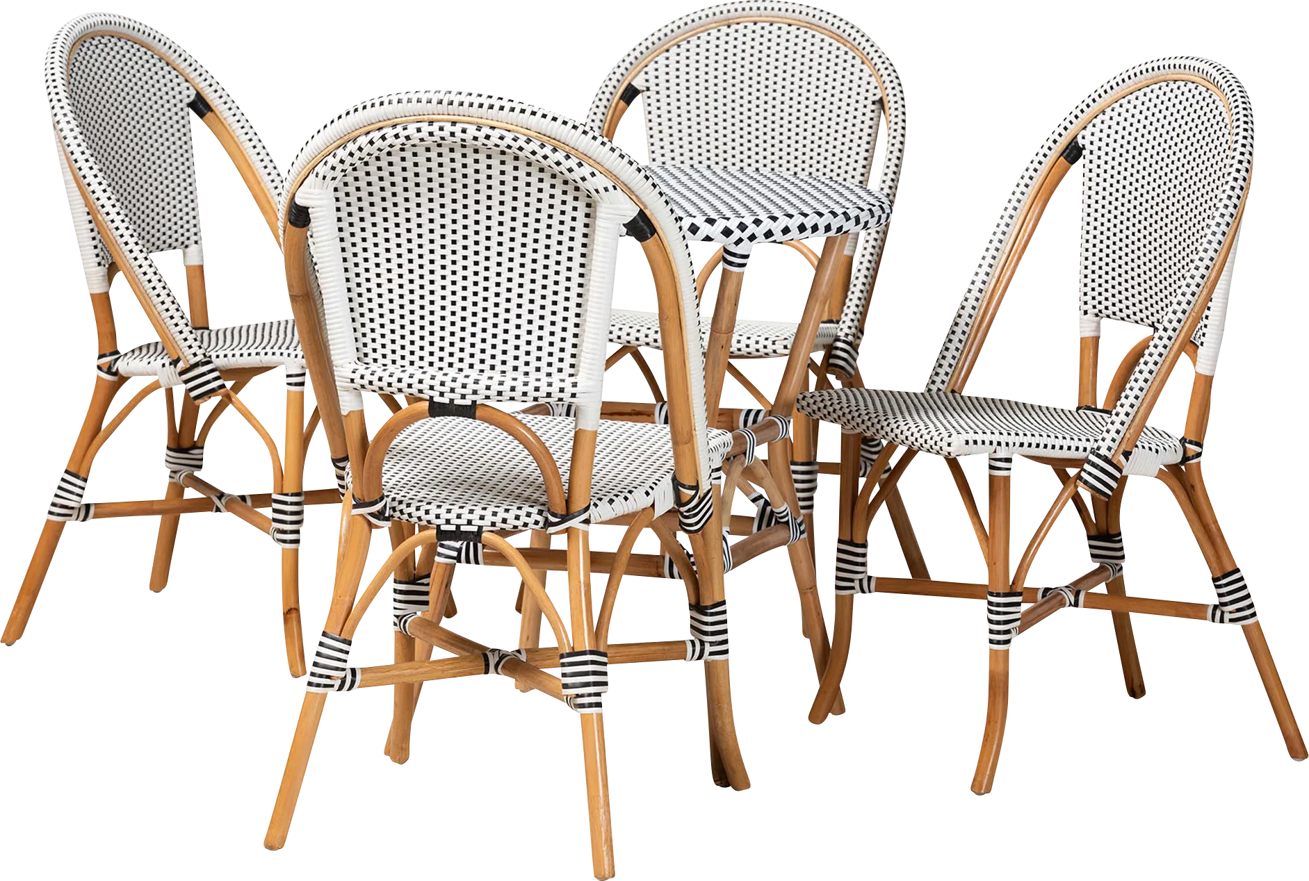 Outdoor Nalina Elle II White 5 Pc Dining Set - Thumbnail - Image 1