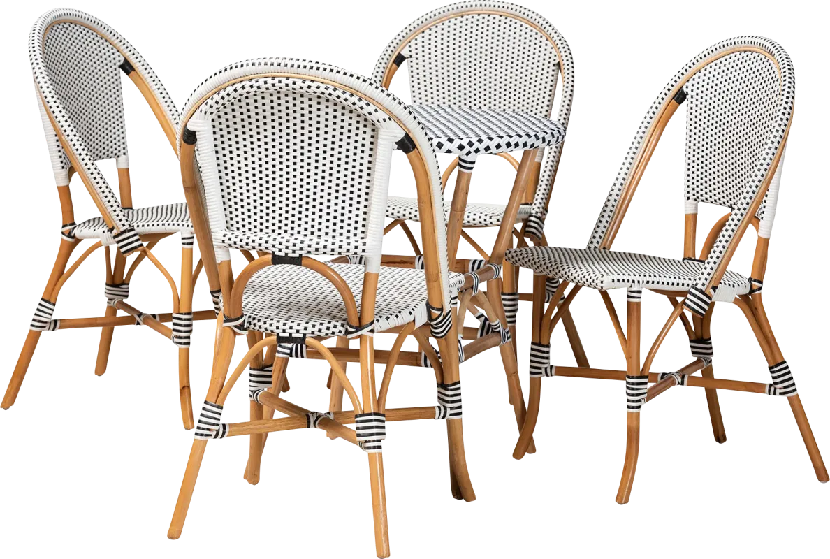 Outdoor Nalina Elle II White 5 Pc Dining Set