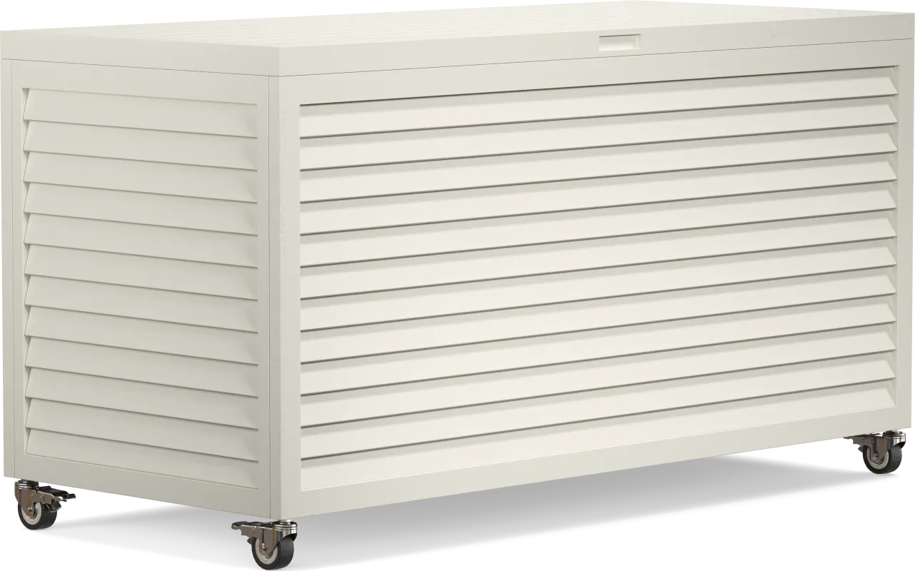 Addy White Outdoor Storage Box