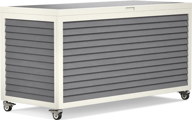 Addy Gray Outdoor Storage Box