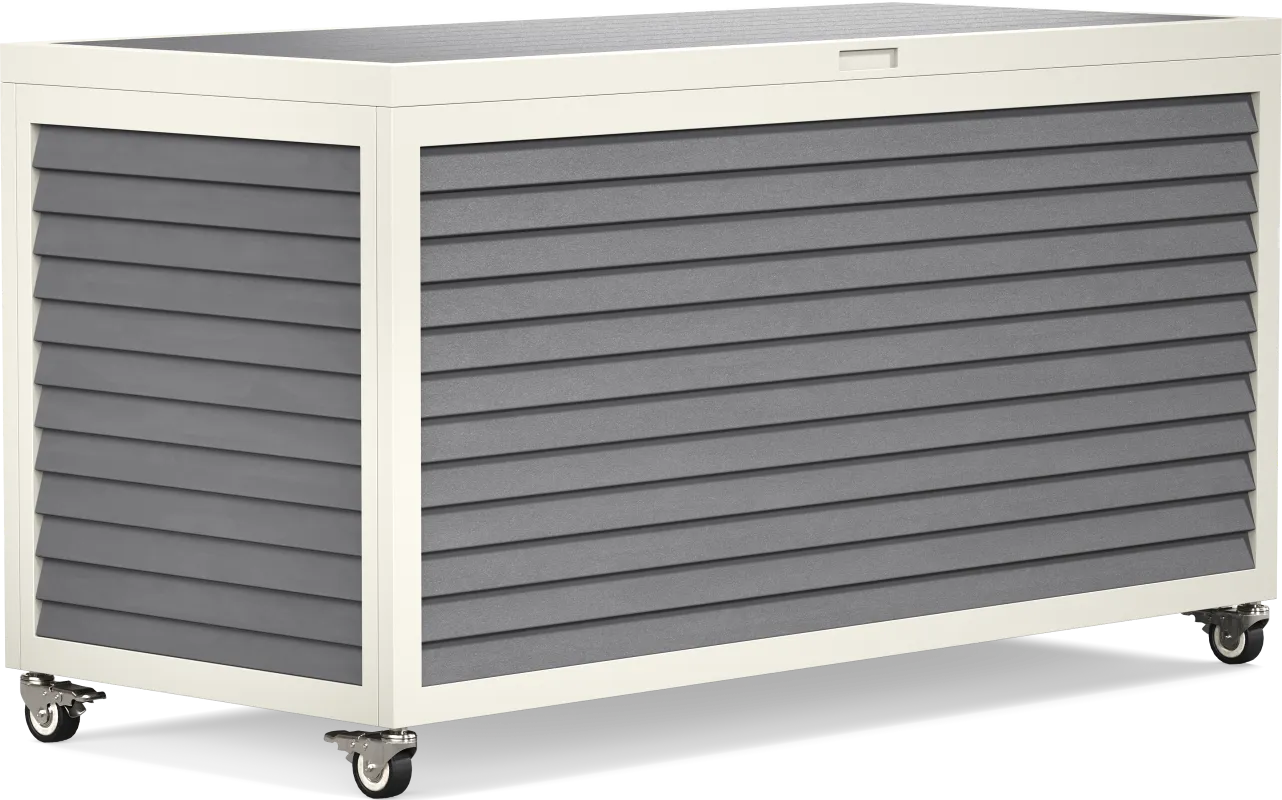 Addy Gray Outdoor Storage Box