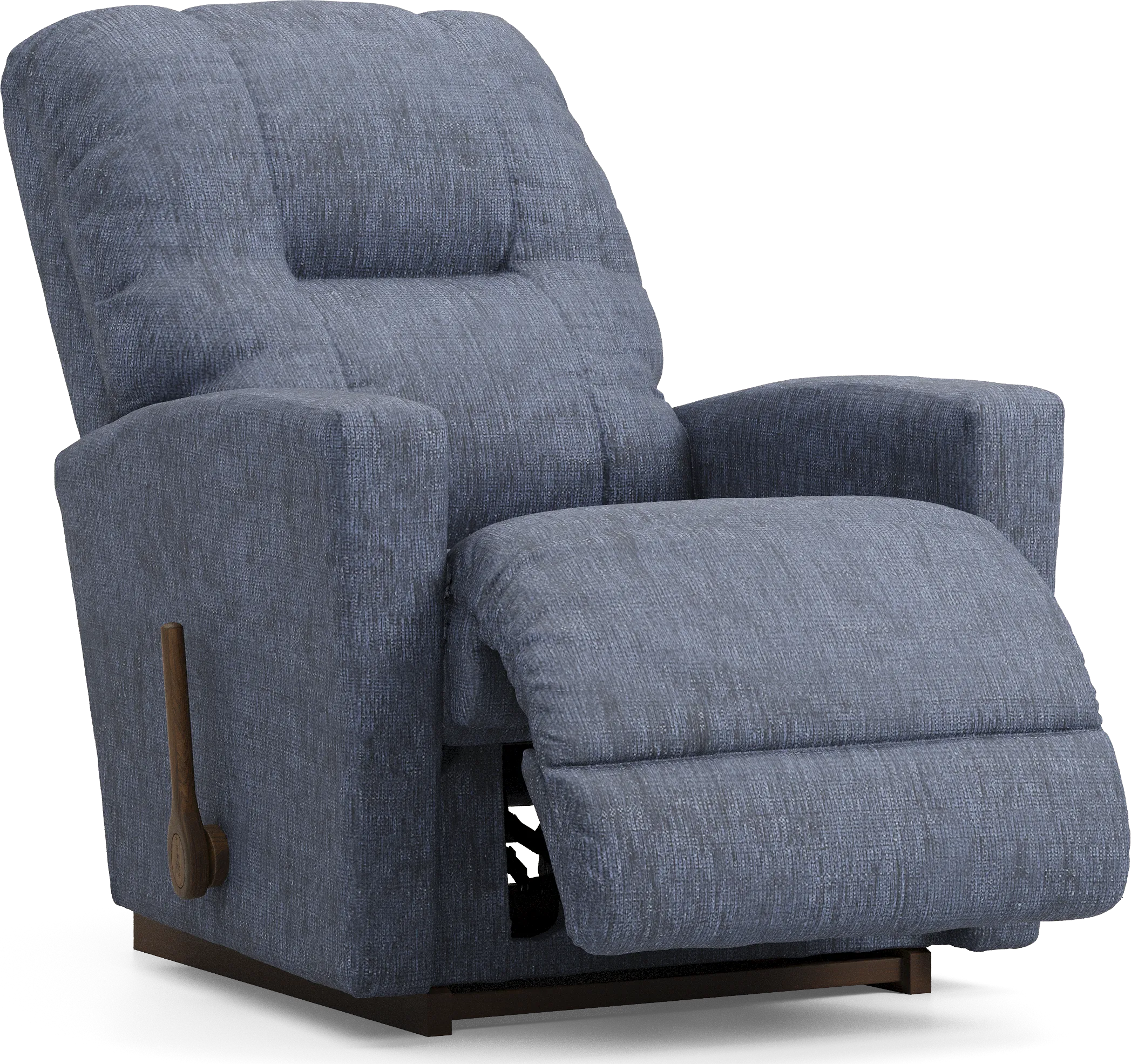 La-Z-Boy Casey I Blue Polyester Fabric Rocker Recliner | Rooms to Go
