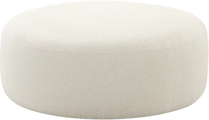 Pinionwood Cream Ottoman