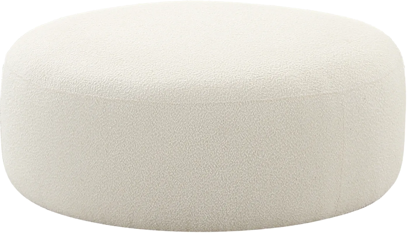 Pinionwood Cream Ottoman