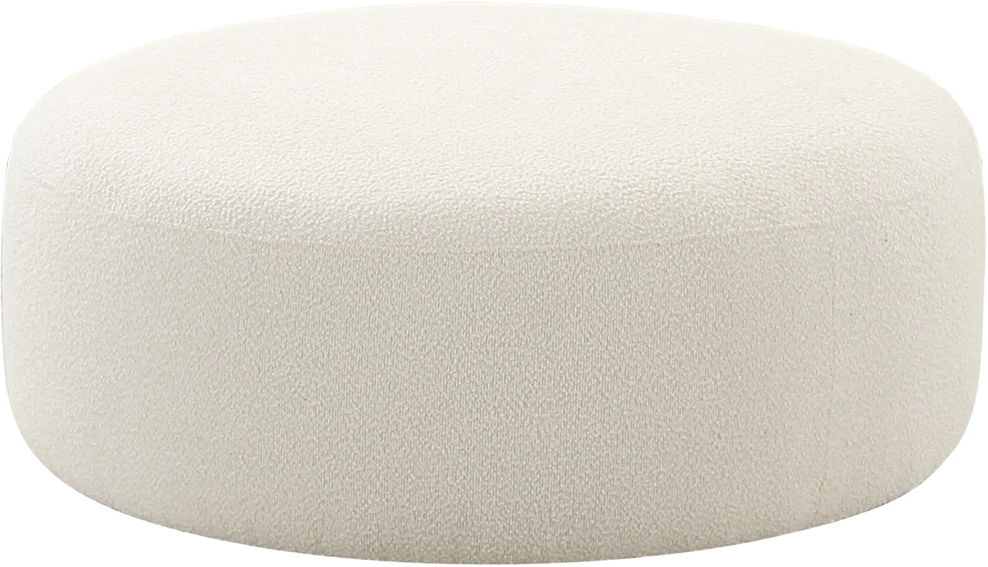Pinionwood Cream Ottoman - Image 1
