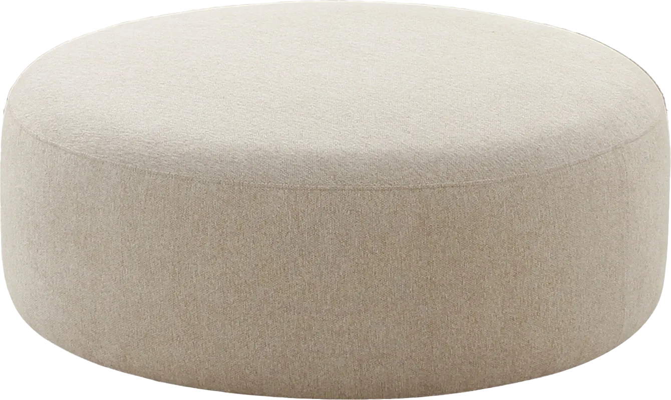 Pinionwood Beige Ottoman