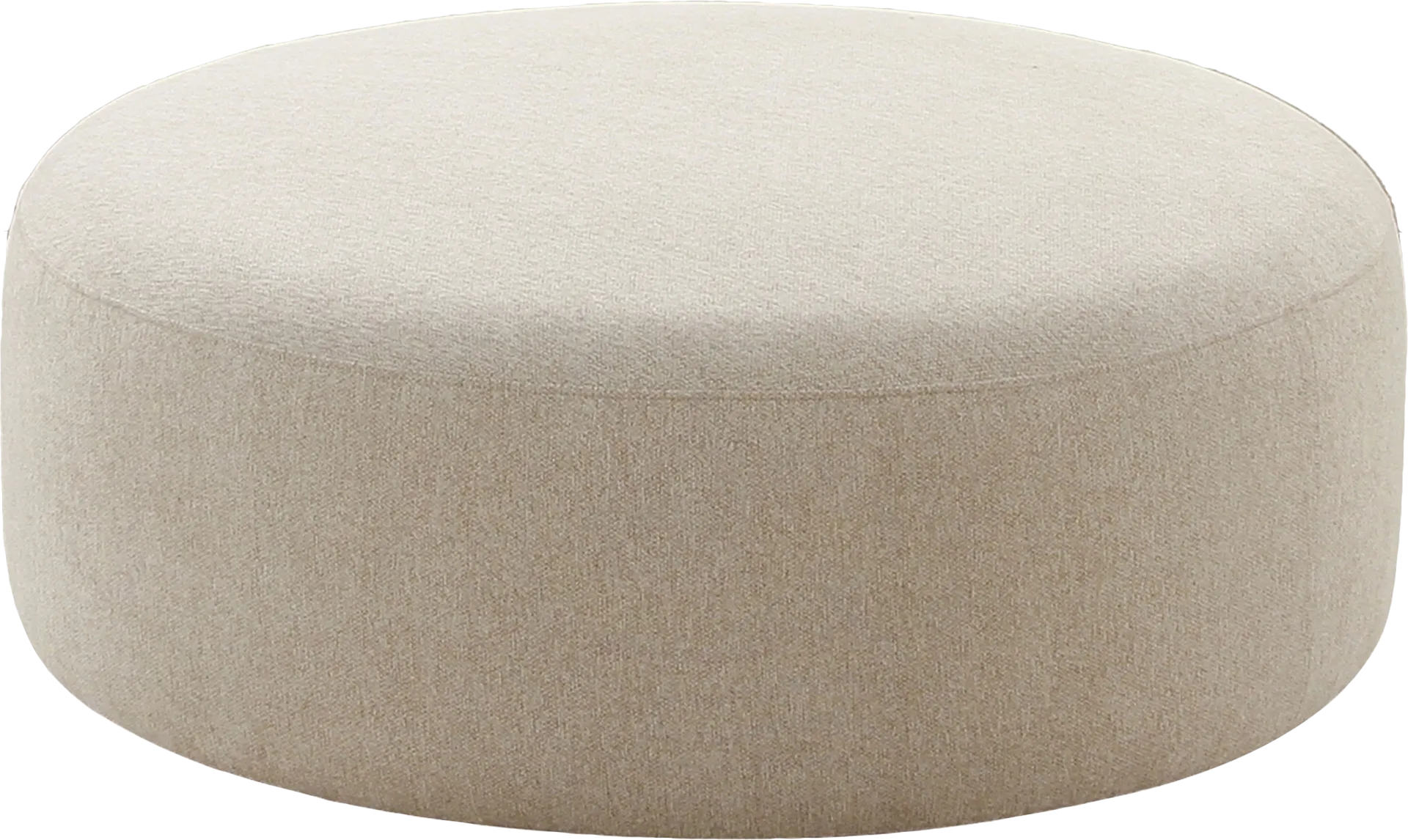 Pinionwood Beige Ottoman - Image 1