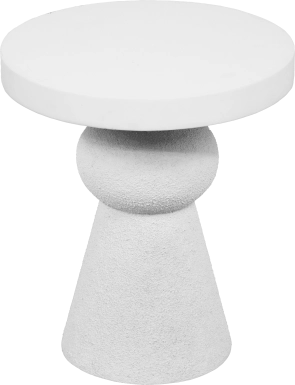 Bolleana White End Table