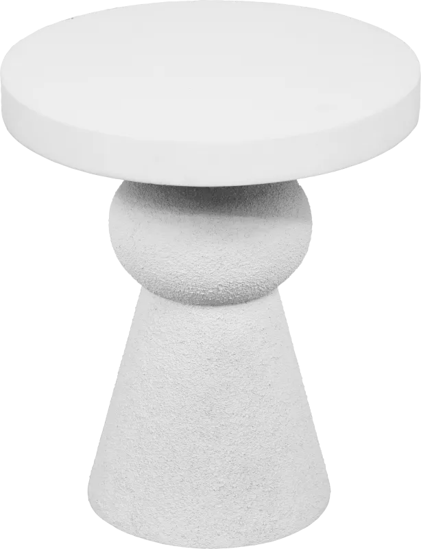 Bolleana White End Table