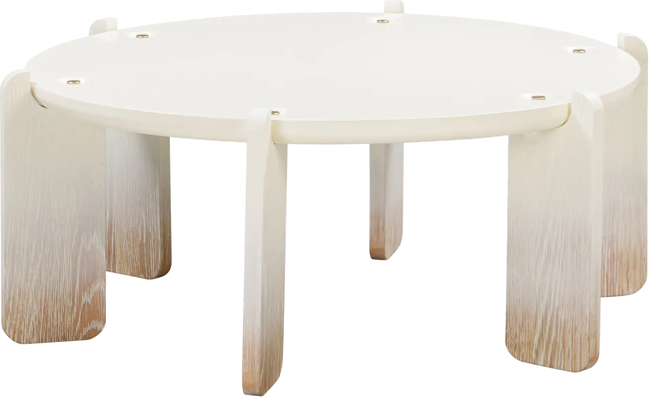 Monrean Cream Cocktail Table