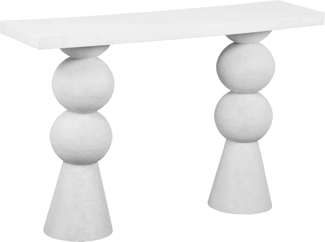 Bolleana White Sofa Table