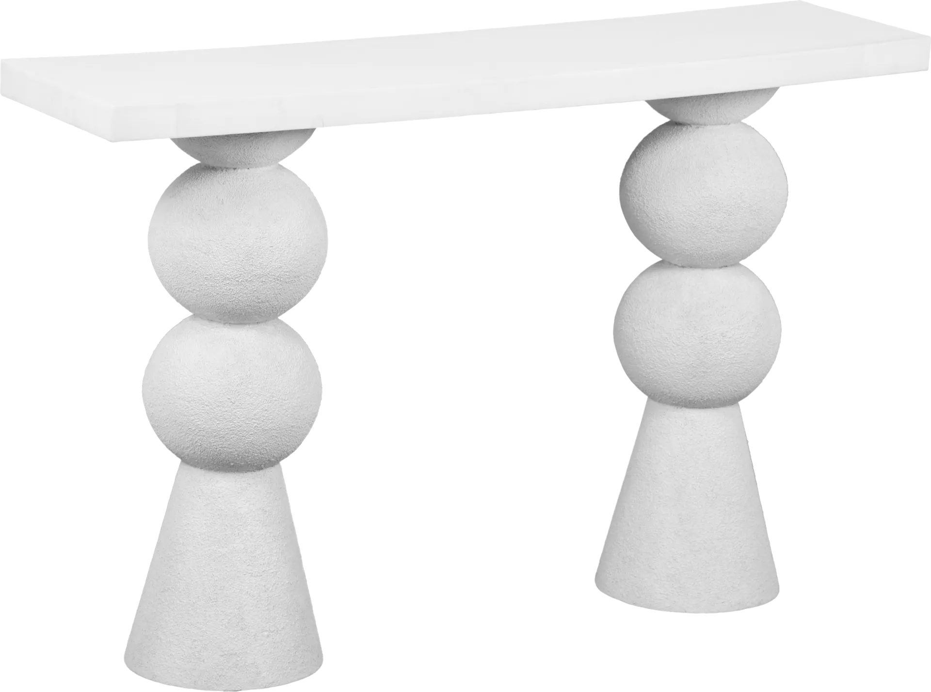 Bolleana White Sofa Table - Image 1