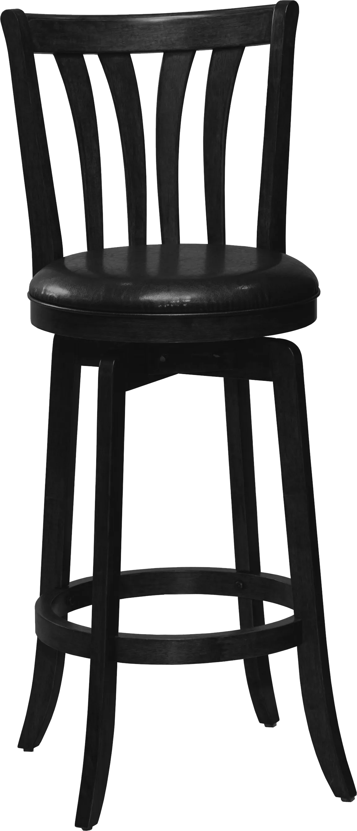 Loddon Black Swivel Counter Height Stool - Image 1