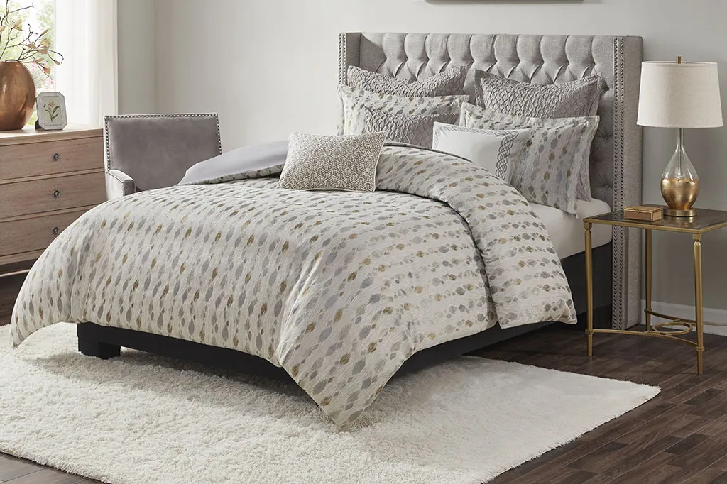 Roffignae Taupe 8 Pc Queen Comforter Set - Image 2