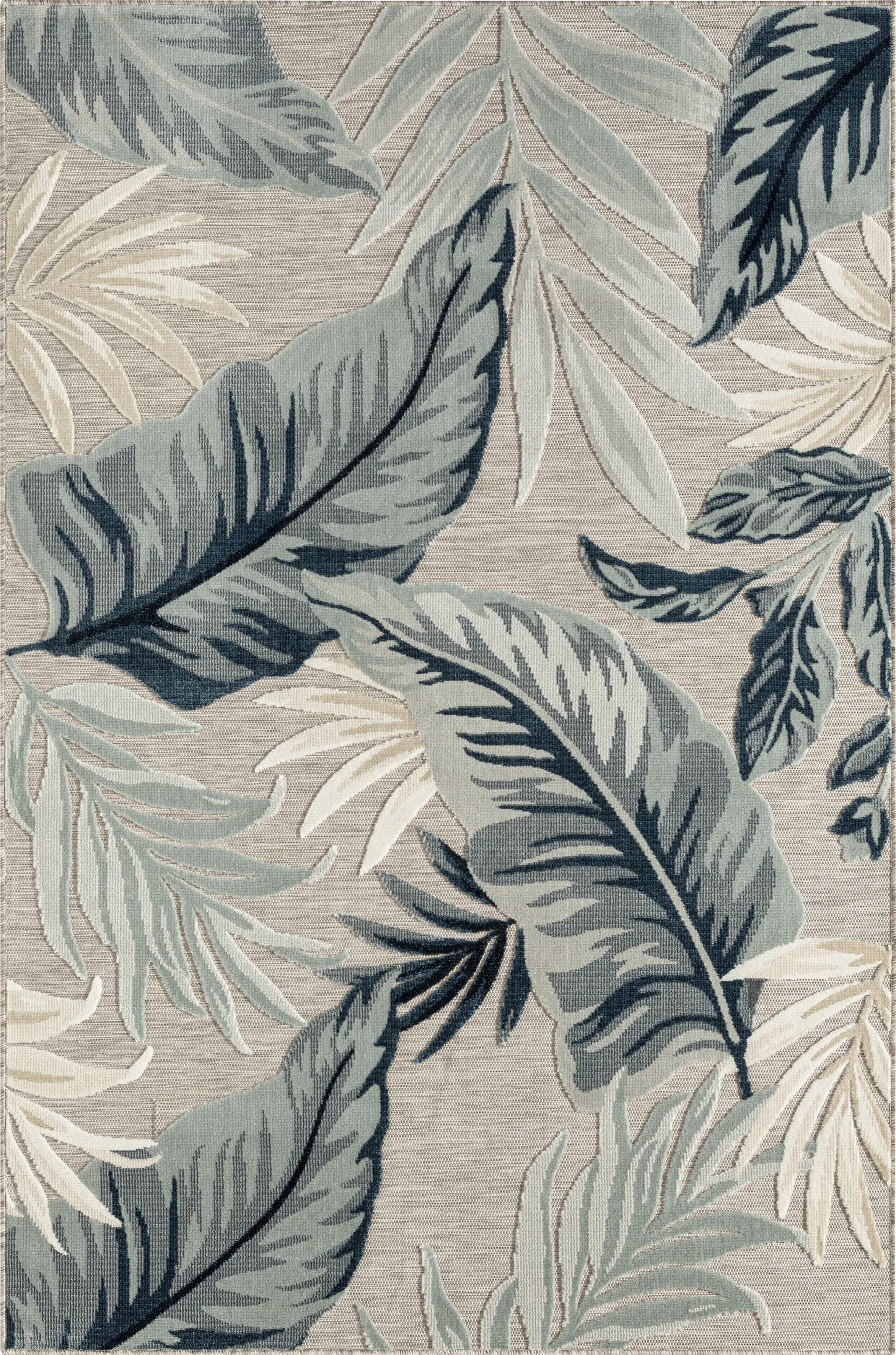 Mepini Cream 7'9 x 9'9 Indoor/Outdoor Rug - Image 1