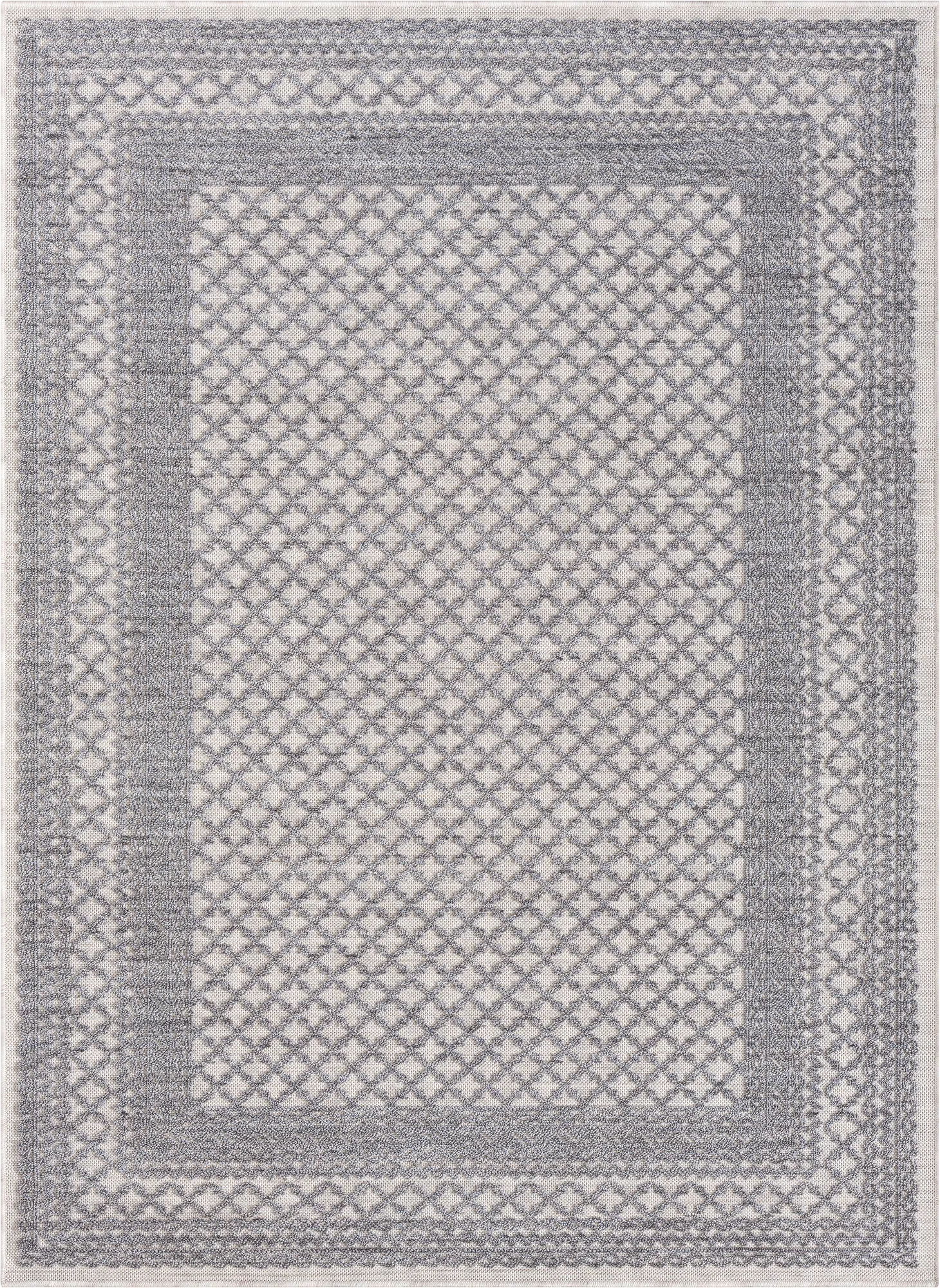 Isioco Blue 7'10 x 9'10 Indoor/Outdoor Rug - Image 1