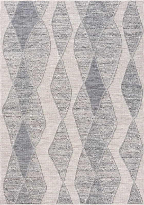 Boyale Blue 5' x 7' Indoor/Outdoor Rug