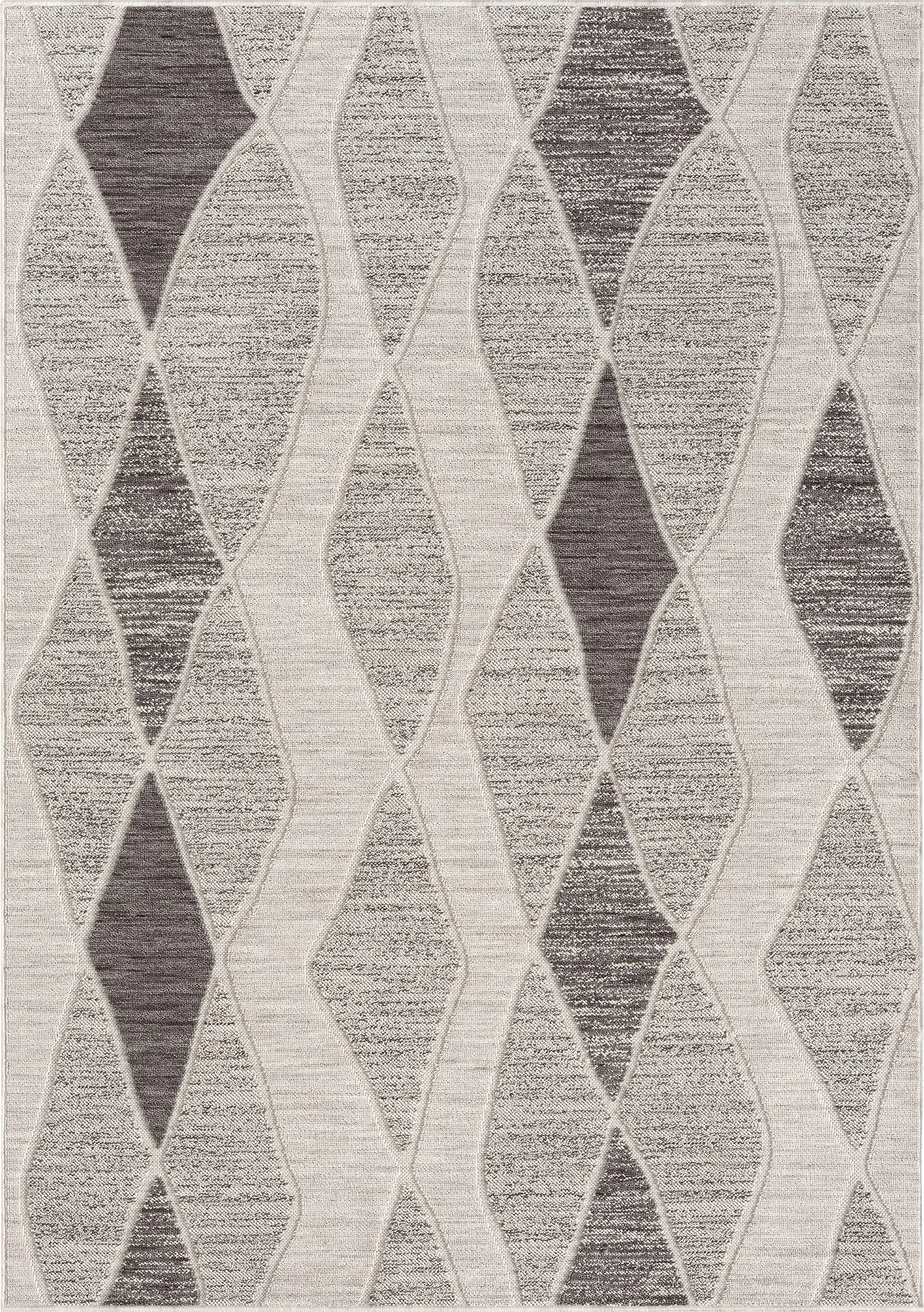 Boyale Gray 5' x 7' Indoor/Outdoor Rug