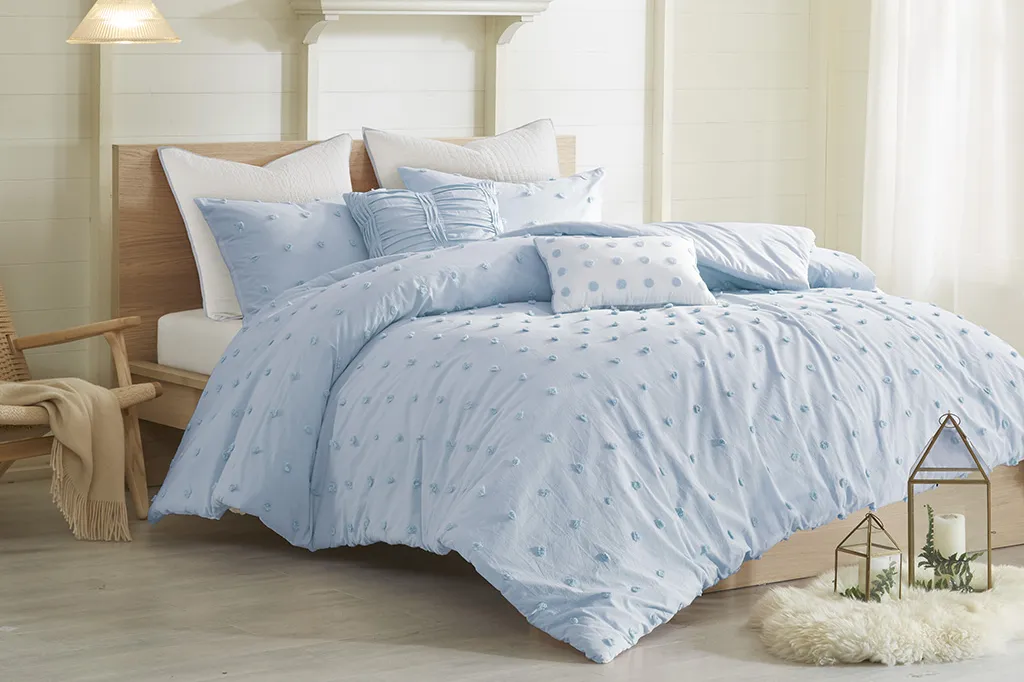 Stroelitz Blue 7 Pc Full/Queen Duvet Set - Thumbnail - Image 2