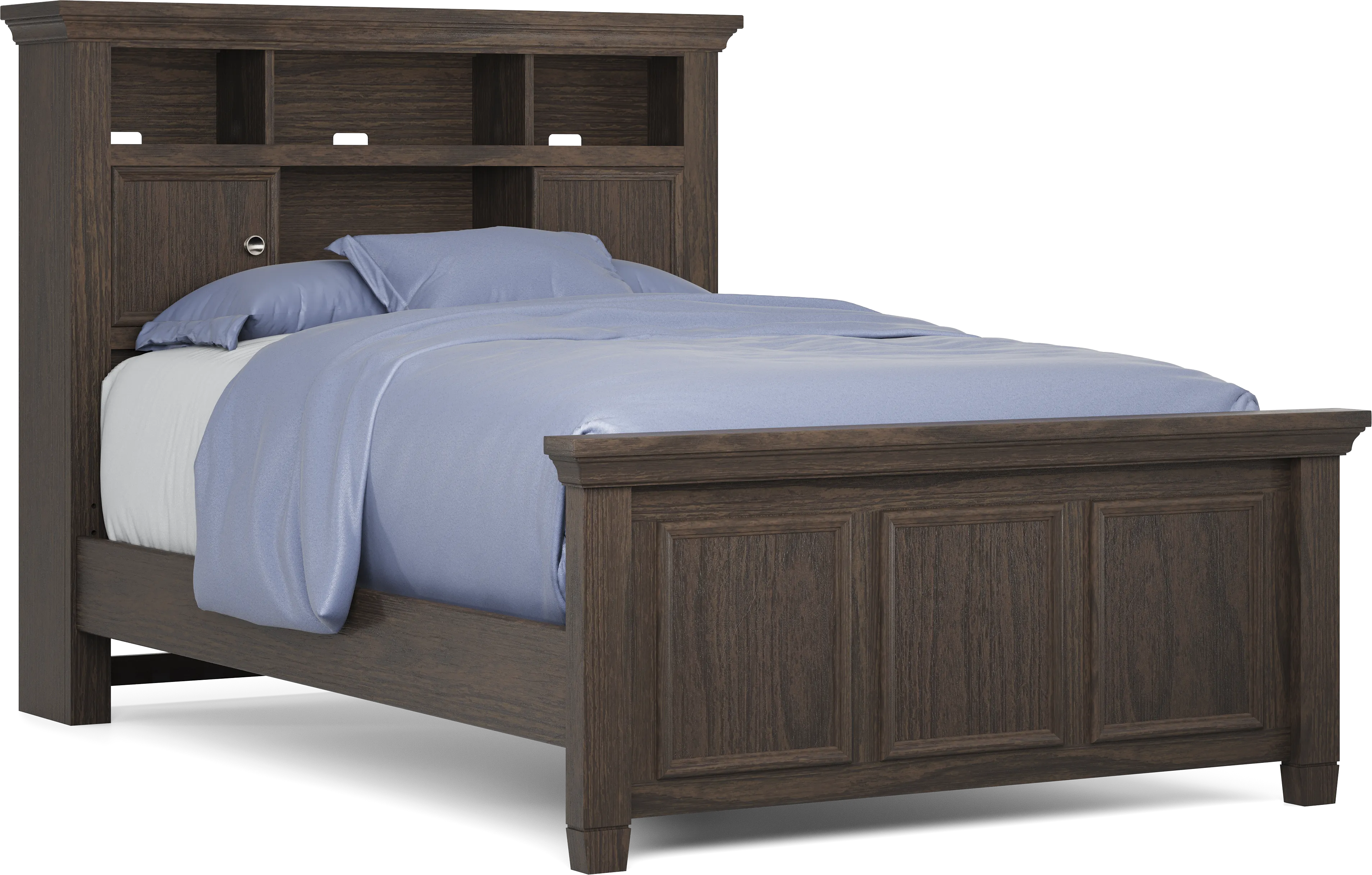 Kids Canyon Lake Java Full Bookcase Bed - Thumbnail - Image 1