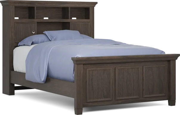 Kids Canyon Lake Java Full Bookcase Bed