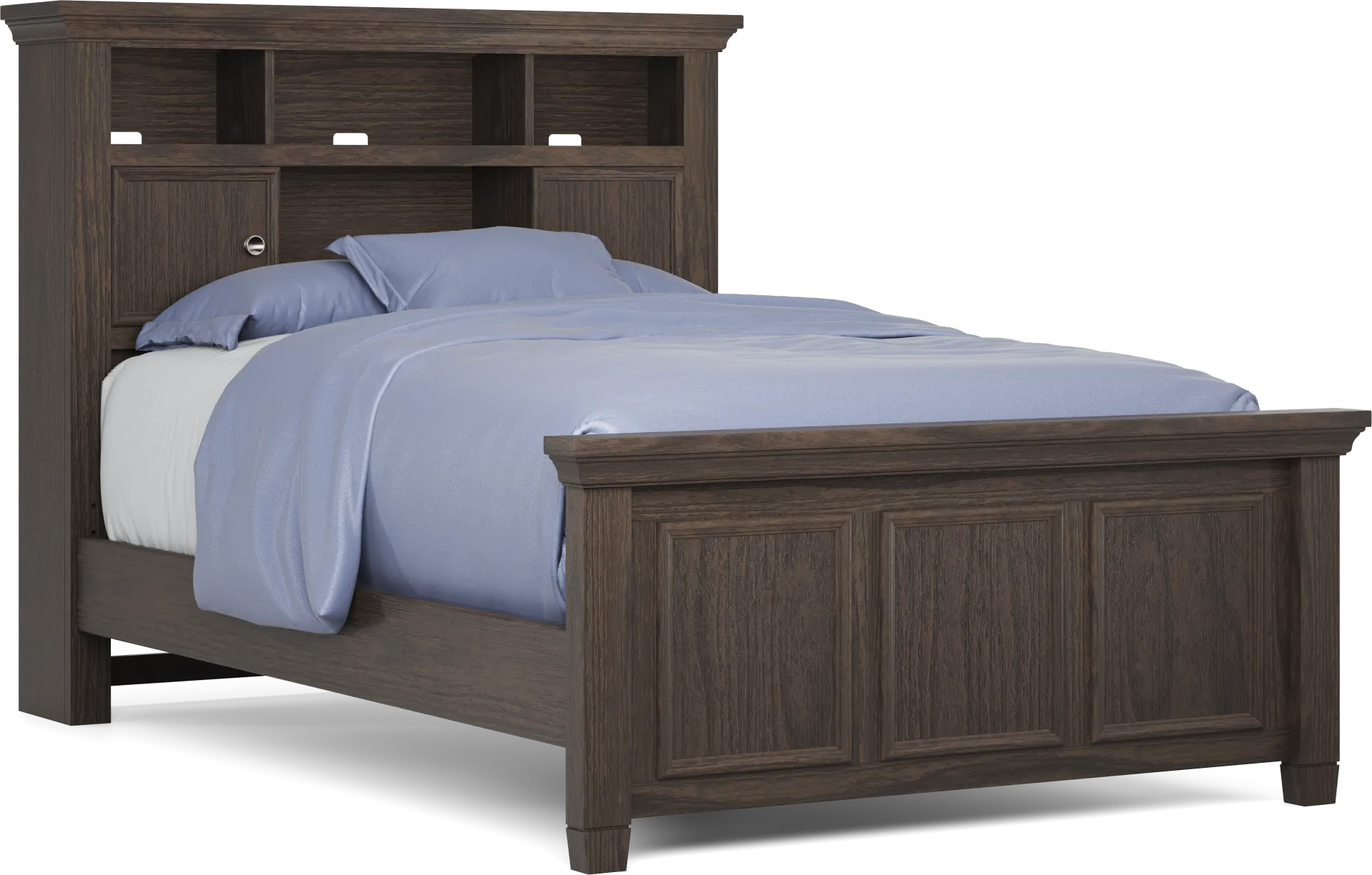 Kids Canyon Lake Java Full Bookcase Bed - Image 1
