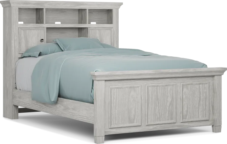 full bookcase bed