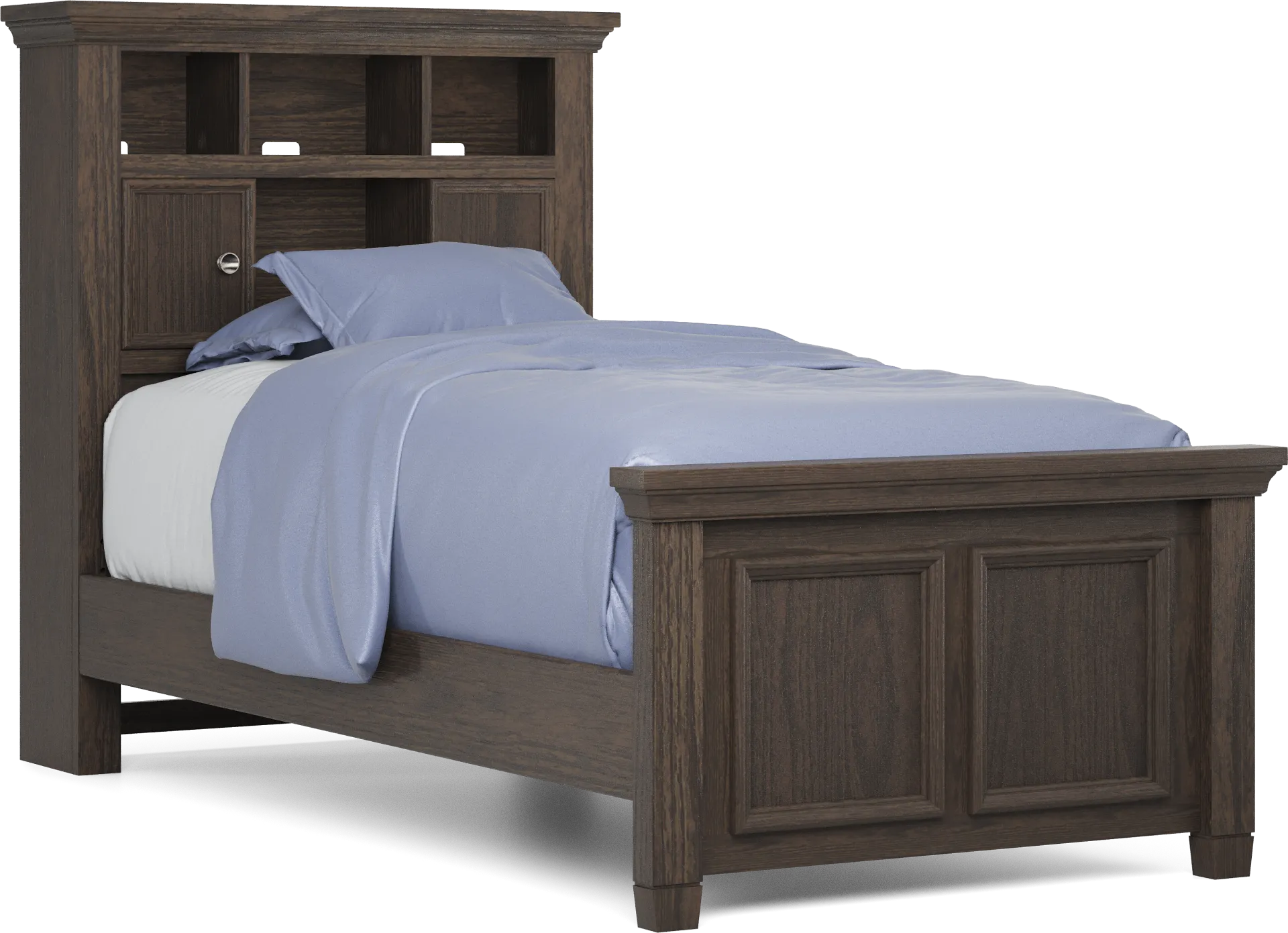 Kids Canyon Lake Java Twin Bookcase Bed - Image 1