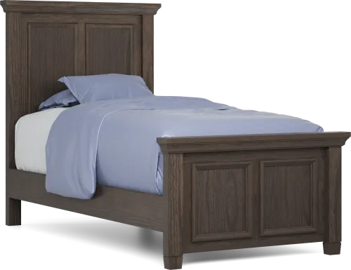 Kids Canyon Lake Java Twin Panel Bed