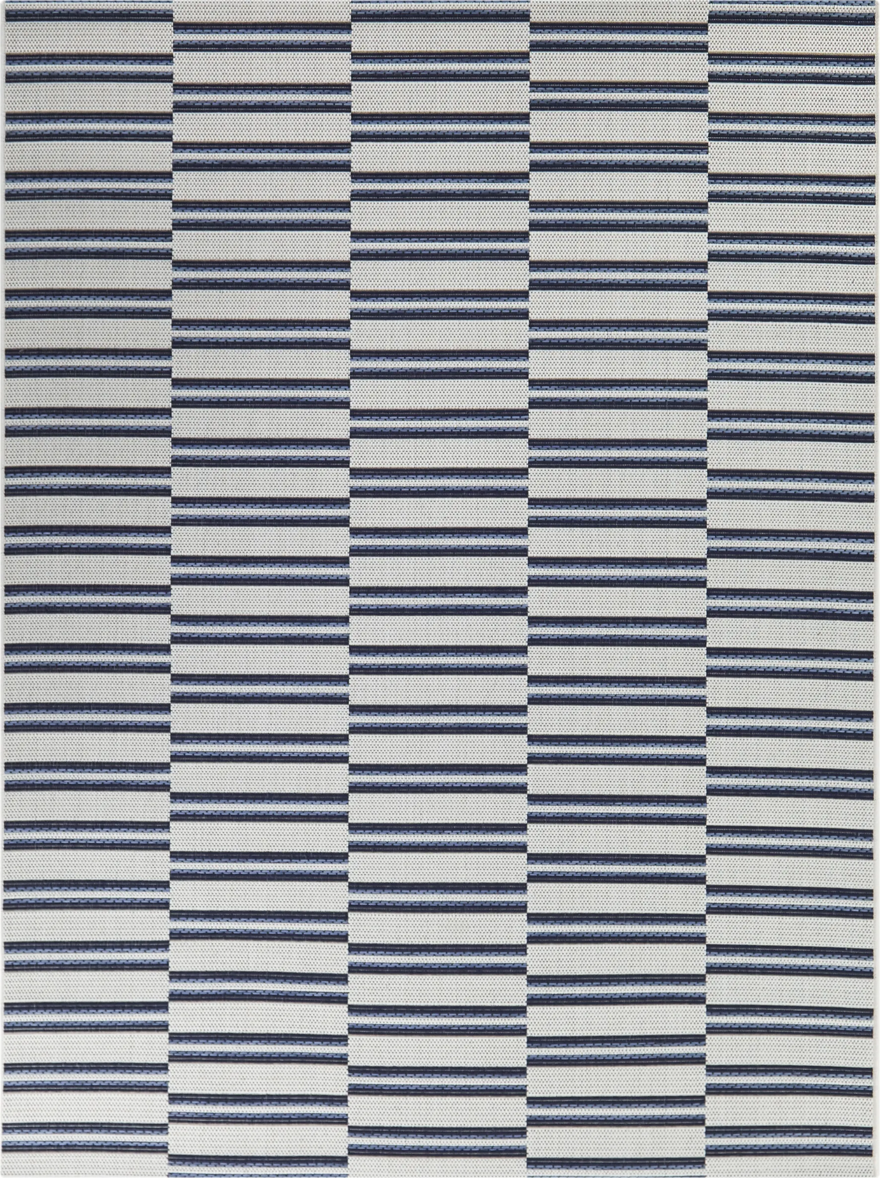 Azurine Blue 5'3 x 7' Indoor/Outdoor Rug - Image 1