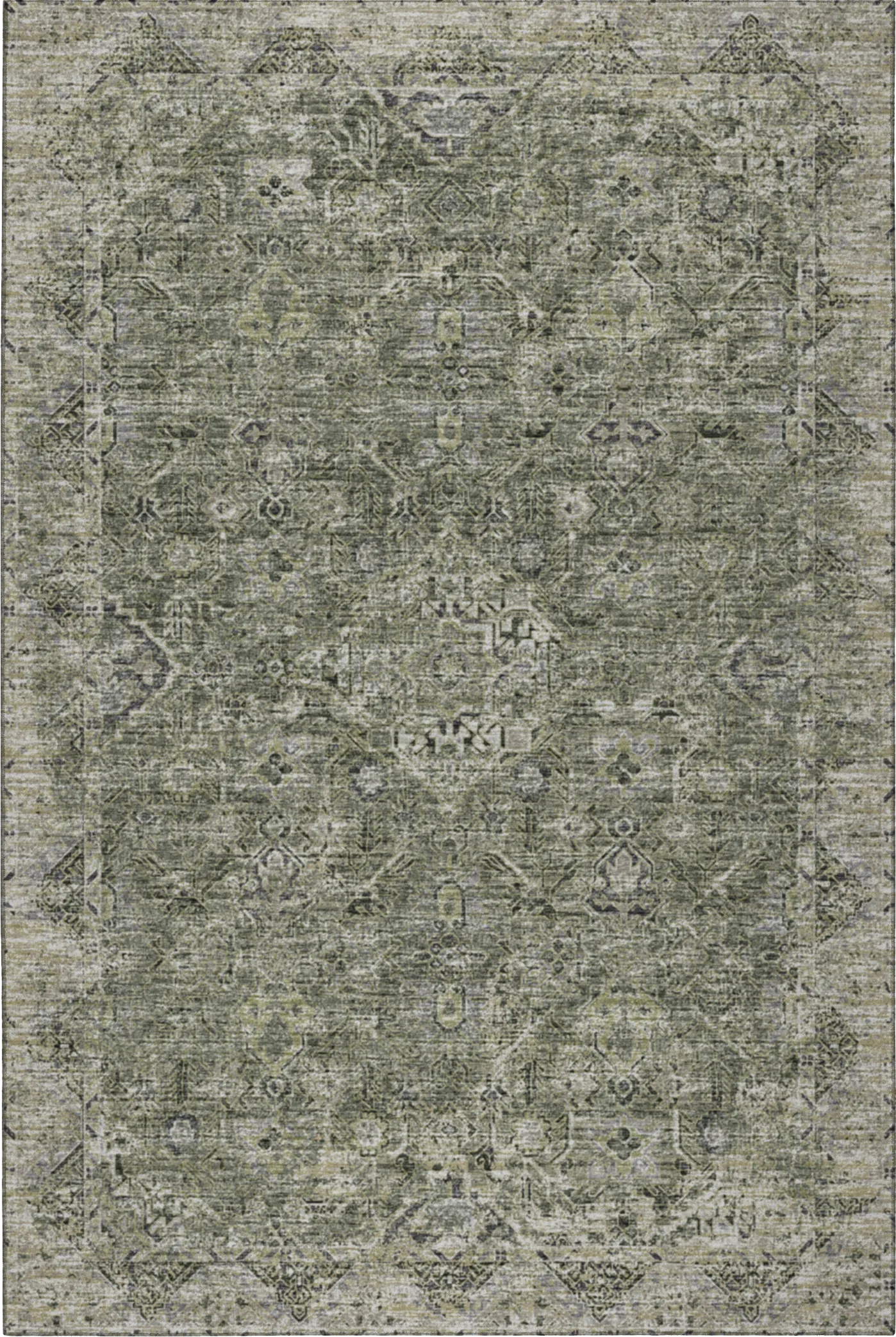Lourna Green 5' x 7'6 Rug - Image 1