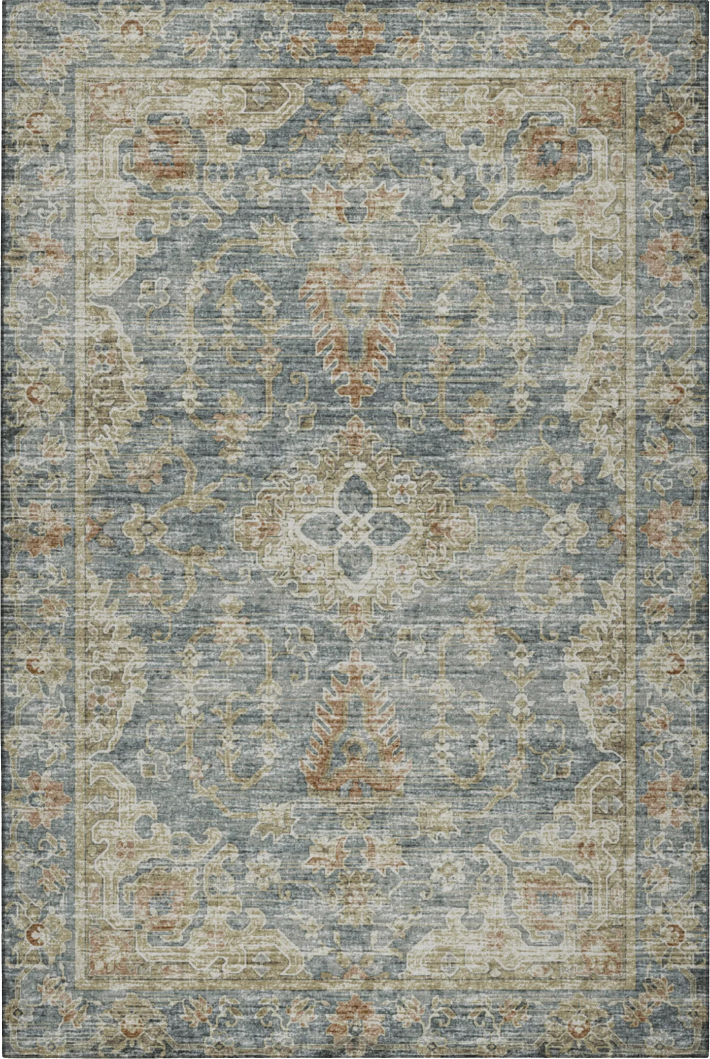 Ponpowa Teal 8' x 10' Rug - Image 1
