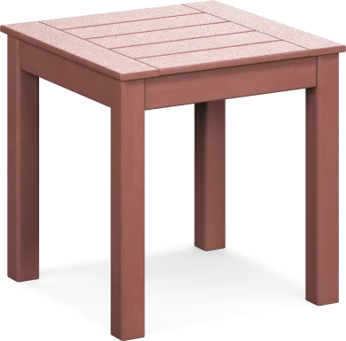 Addy Red Outdoor End Table