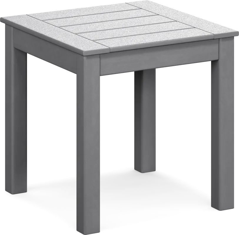 Addy Gray Outdoor End Table