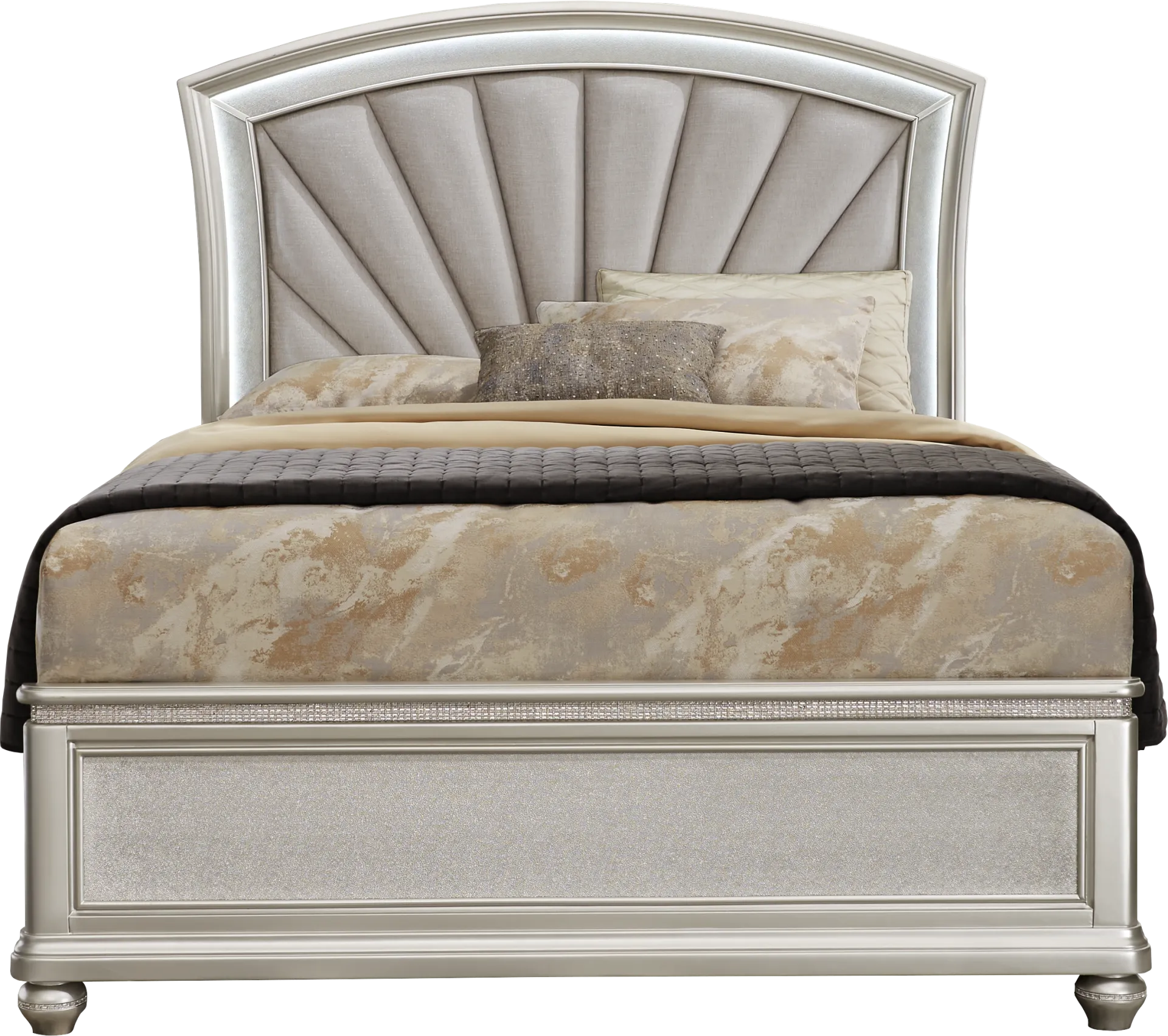 Starlet Lane Silver 3 Pc Queen Bed - Image 1