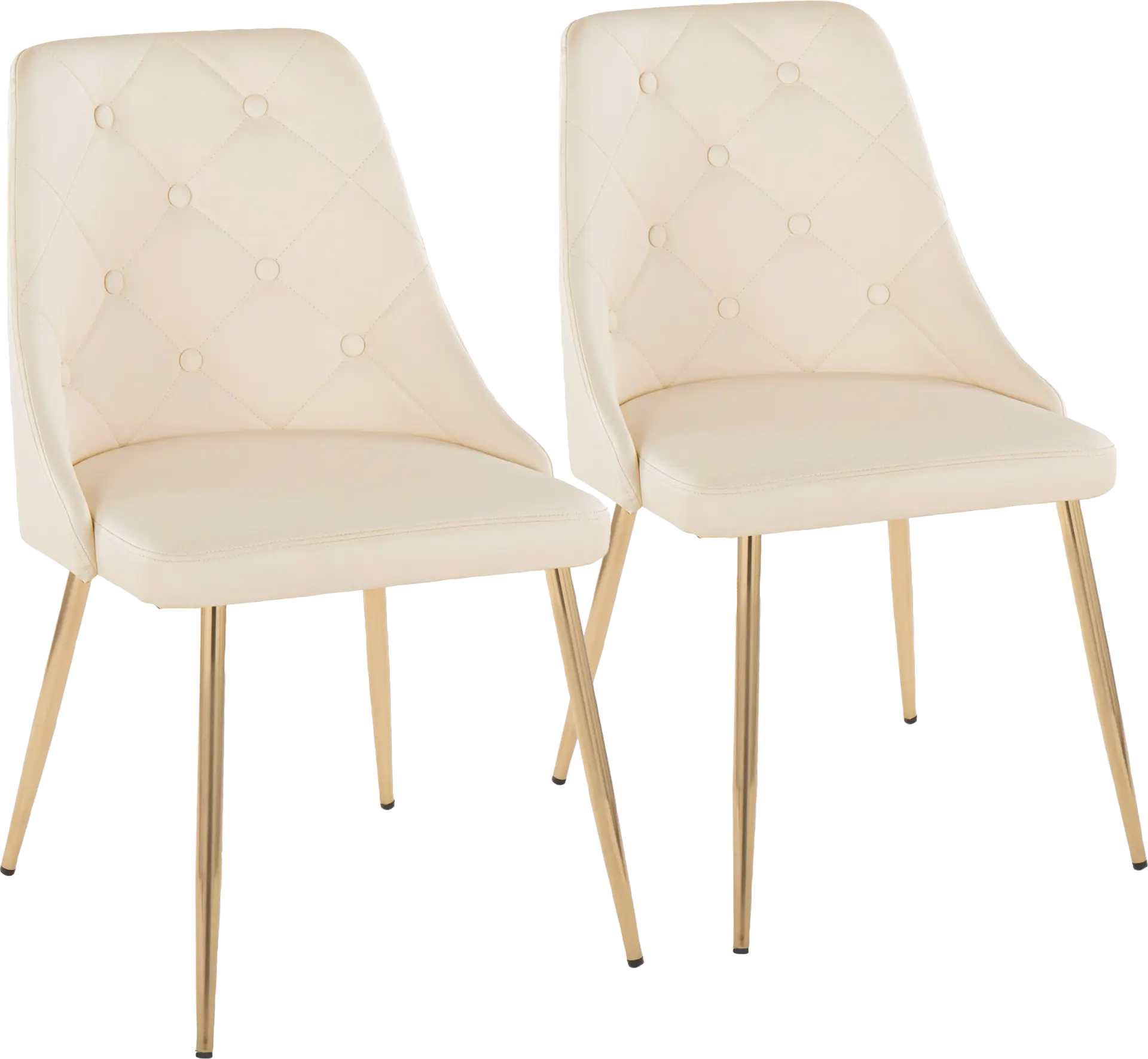 Wytona II Gold Side Chair, Set of 2