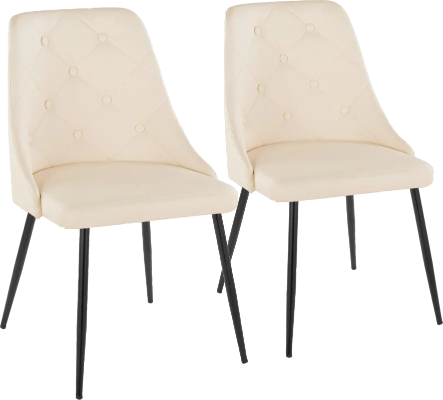 Wytona II Black Side Chair, Set of 2