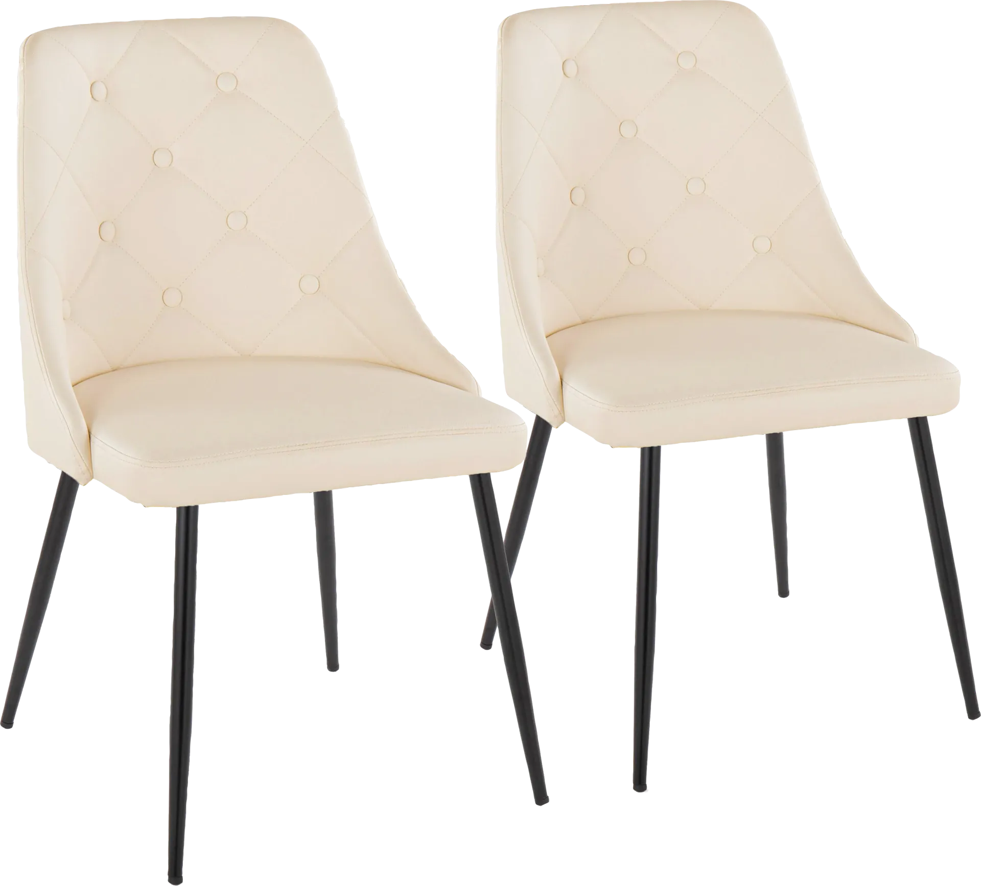 Wytona II Black Side Chair, Set of 2 - Image 1