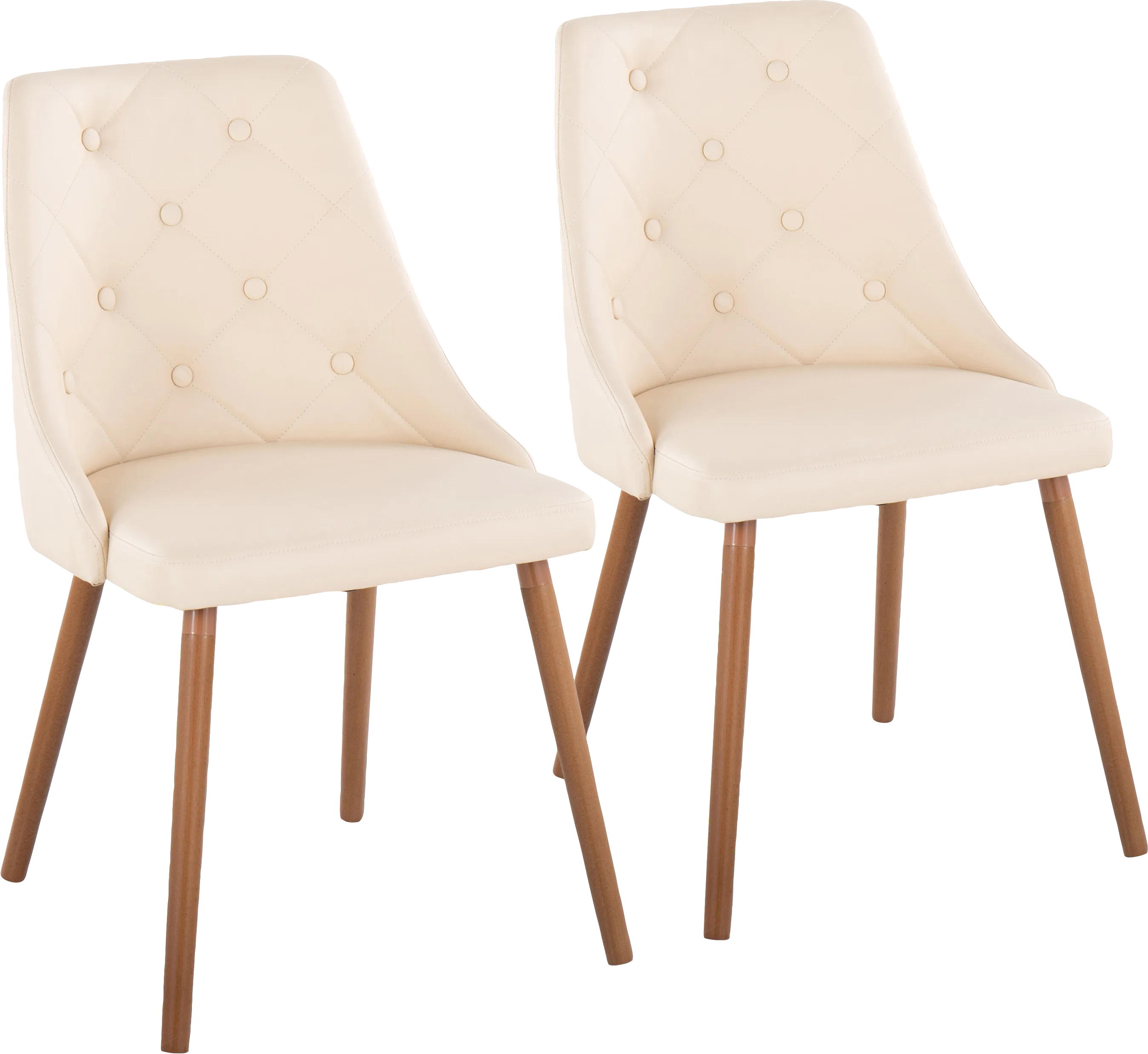 Wytona II Walnut Side Chair, Set of 2