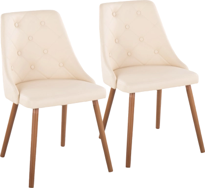 Wytona II Walnut Side Chair, Set of 2