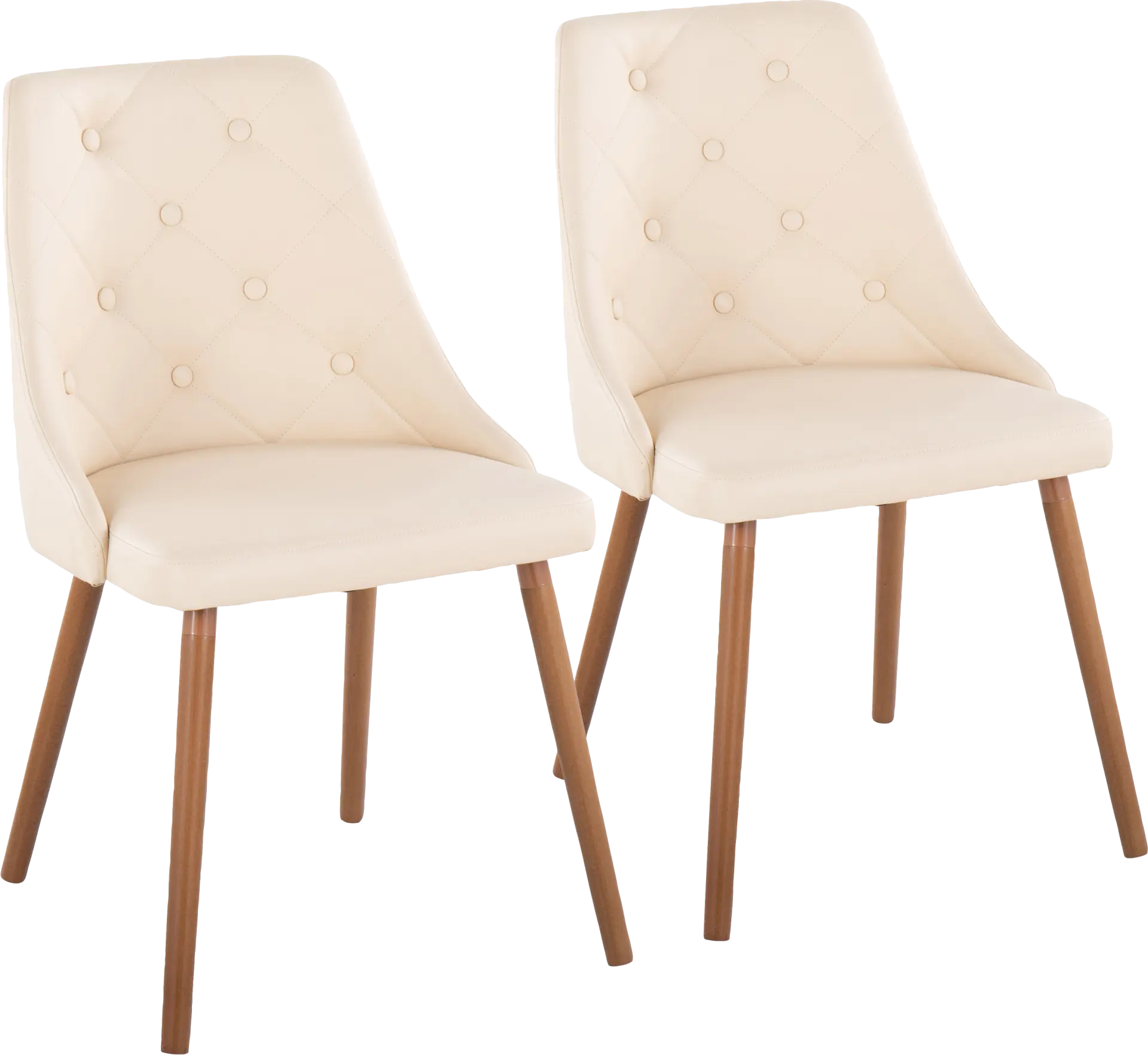 Wytona II Walnut Side Chair, Set of 2