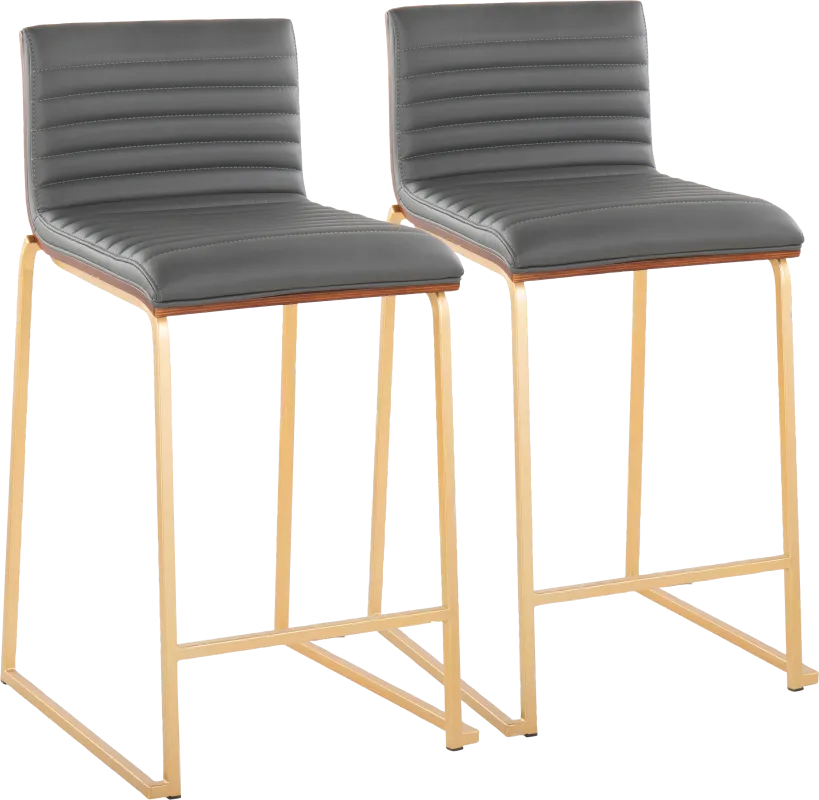 Tatesbrook I Gray Counter Height Stool, Set of 2