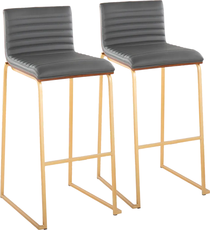 Tatesbrook IV Gray Barstool, Set of 2