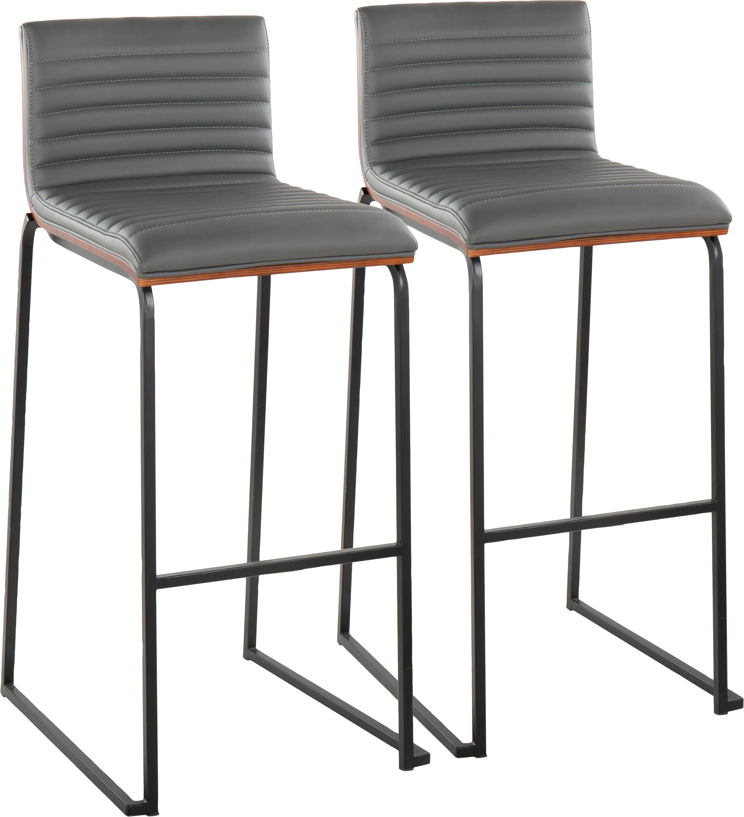 Tatesbrook V Gray Barstool, Set of 2 - Thumbnail - Image 1
