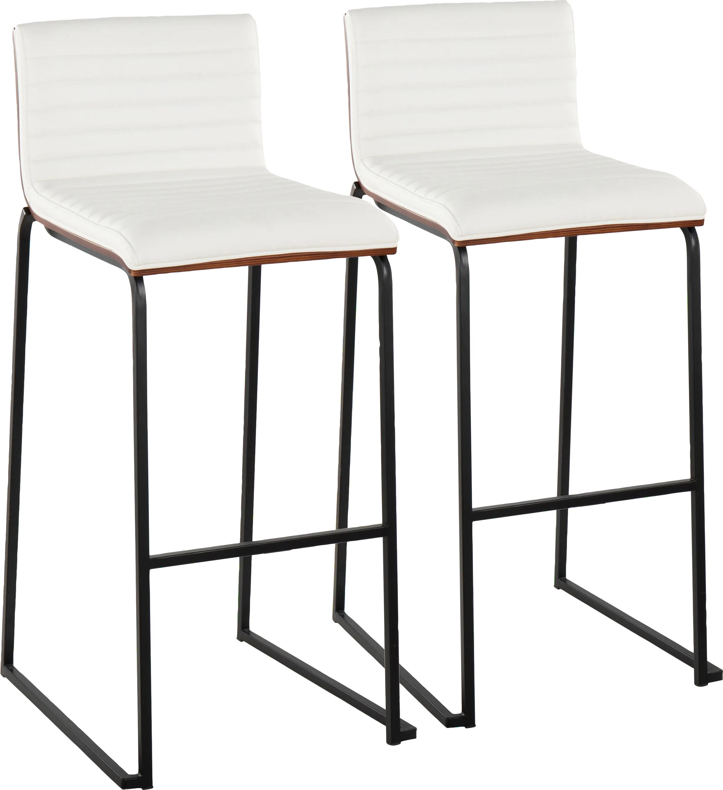 Tatesbrook V White Barstool, Set of 2 - Thumbnail - Image 1