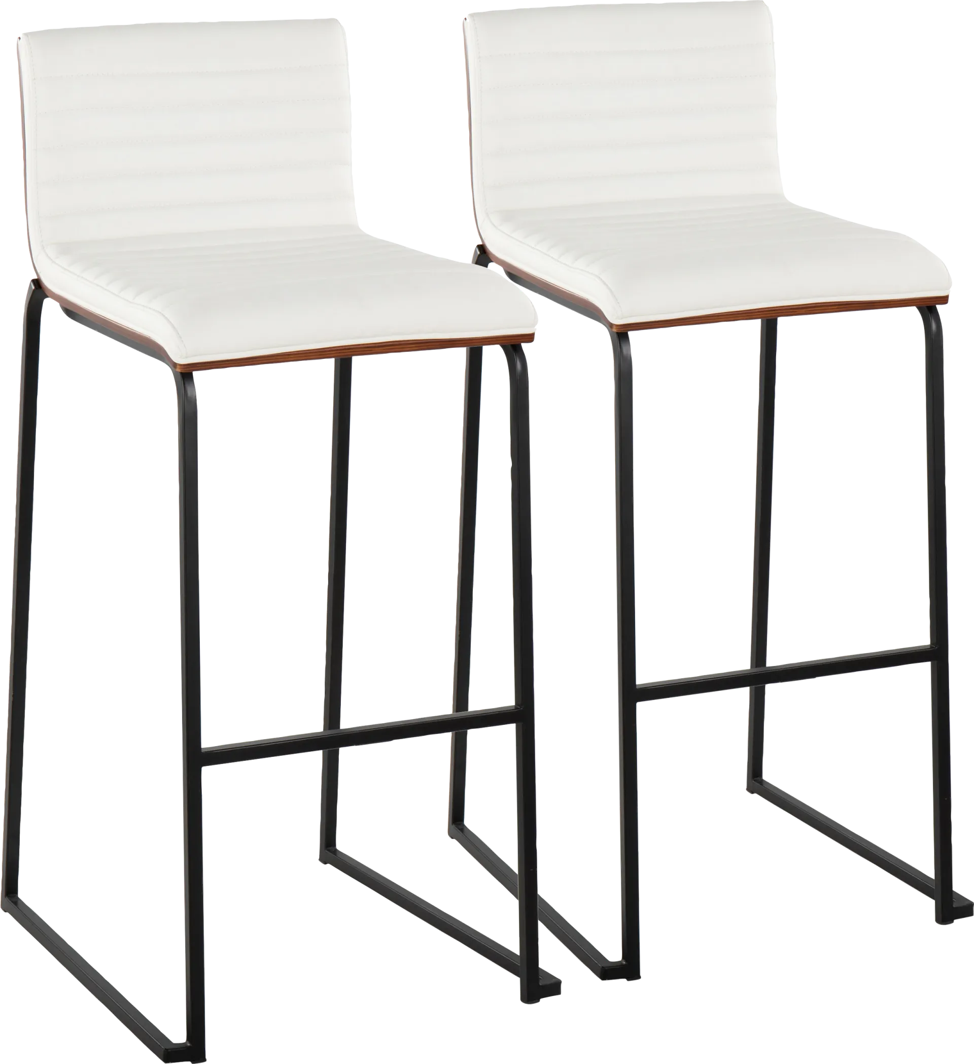 Tatesbrook V White Barstool, Set of 2 - Image 1