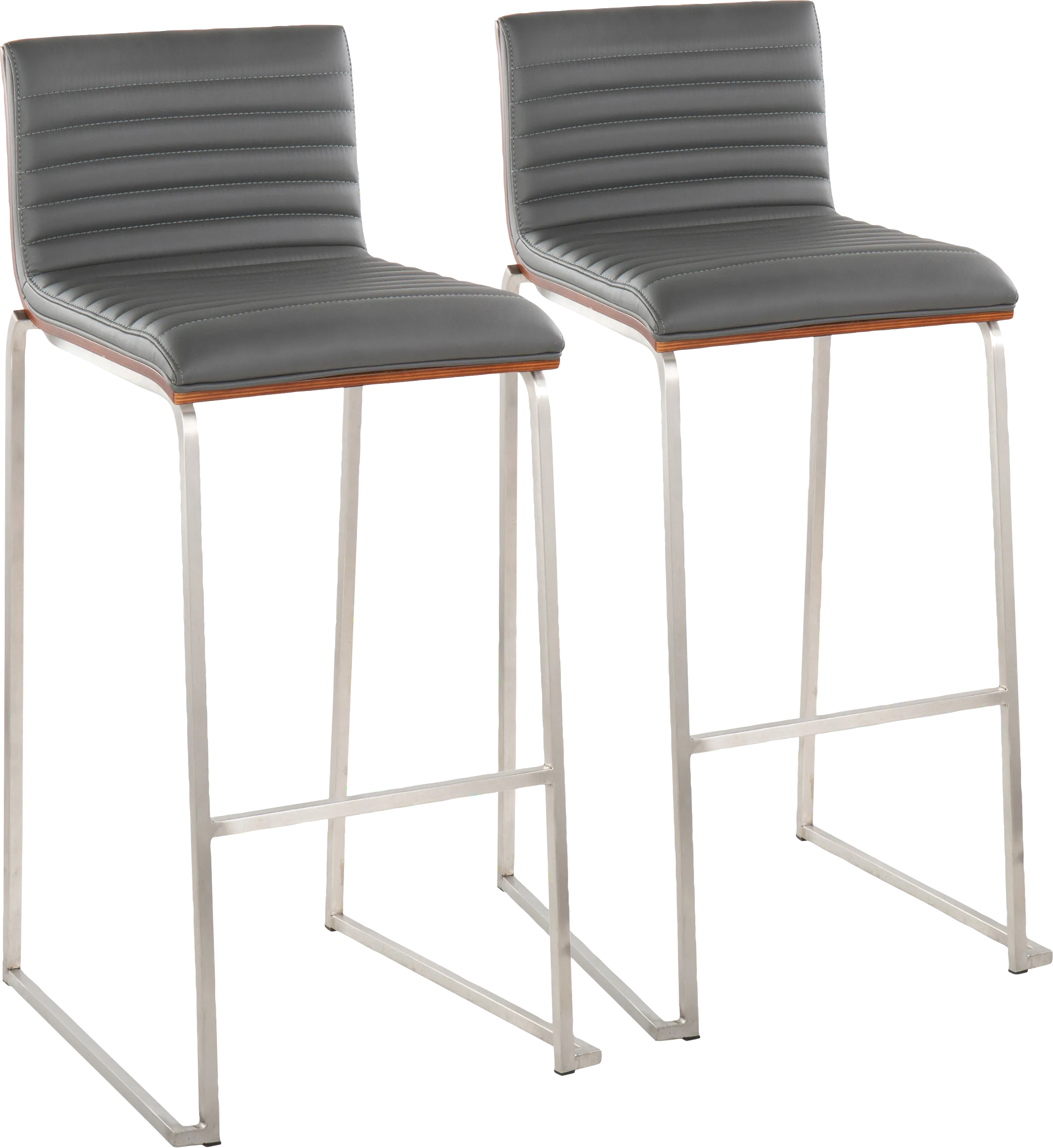 Tatesbrook VI Gray Barstool, Set of 2 - Thumbnail - Image 1