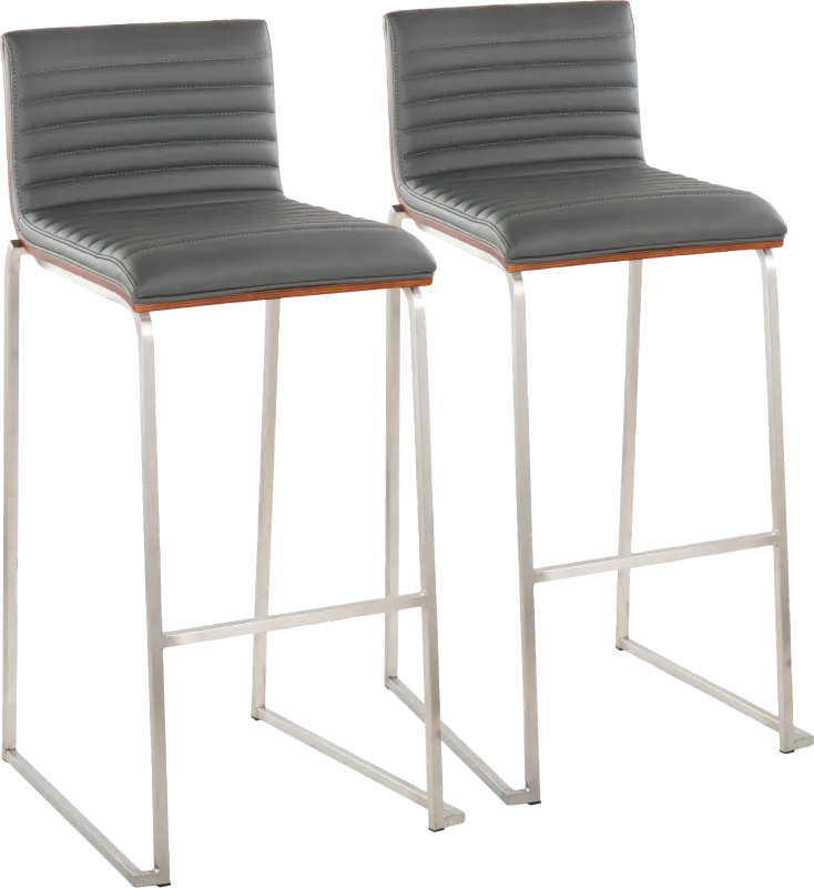 Tatesbrook VI Gray Barstool, Set of 2
