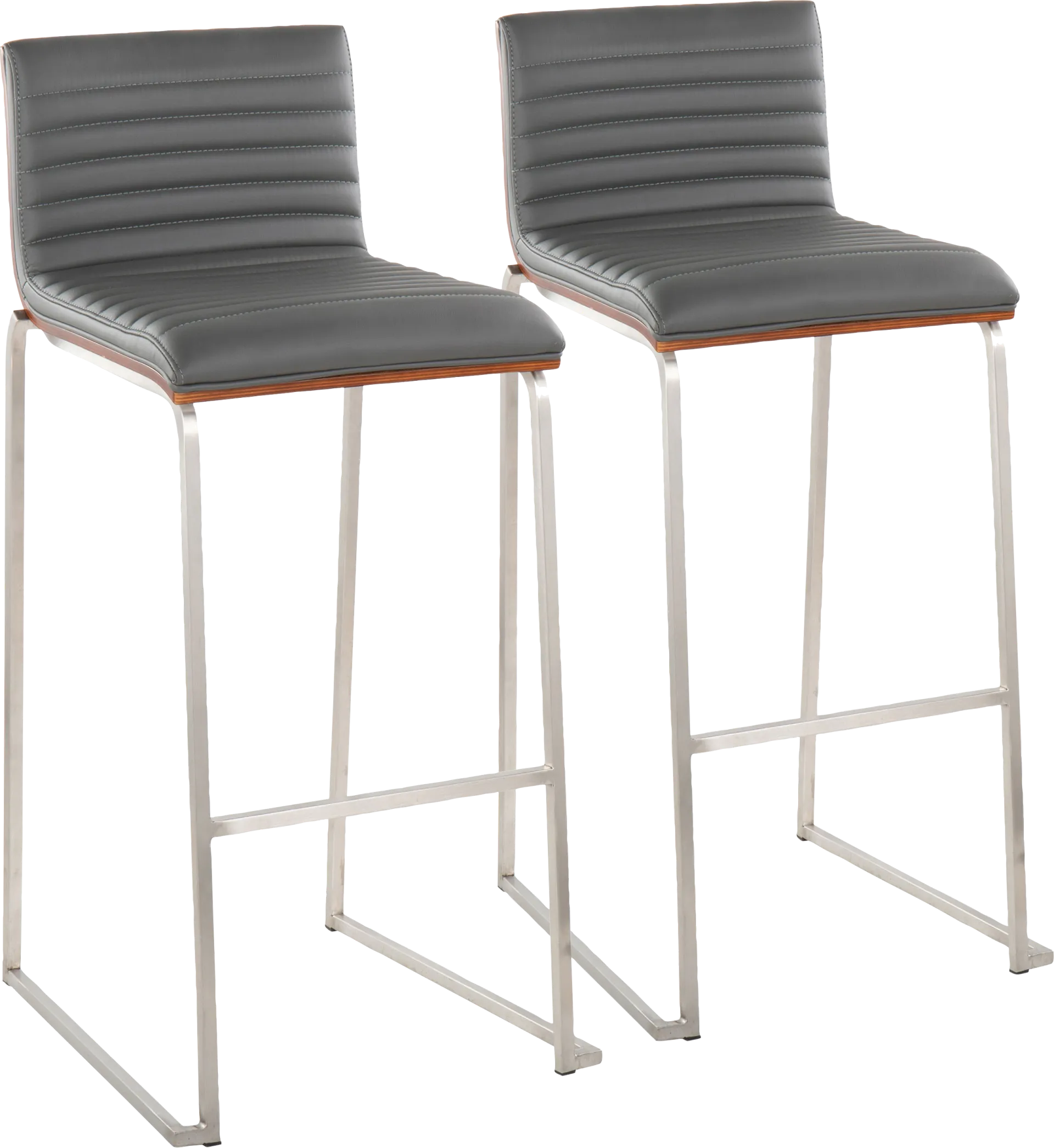 Tatesbrook VI Gray Barstool, Set of 2 - Image 1
