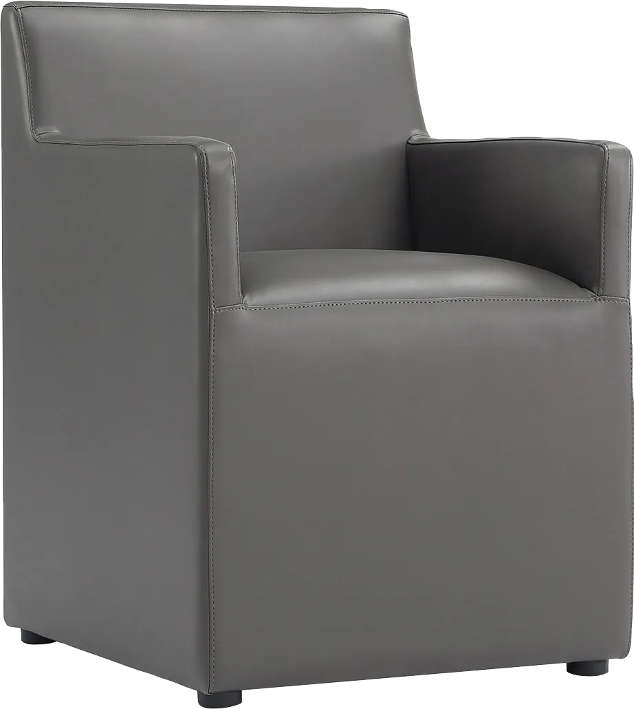 Jonagold II Pewter Arm Chair - Image 1